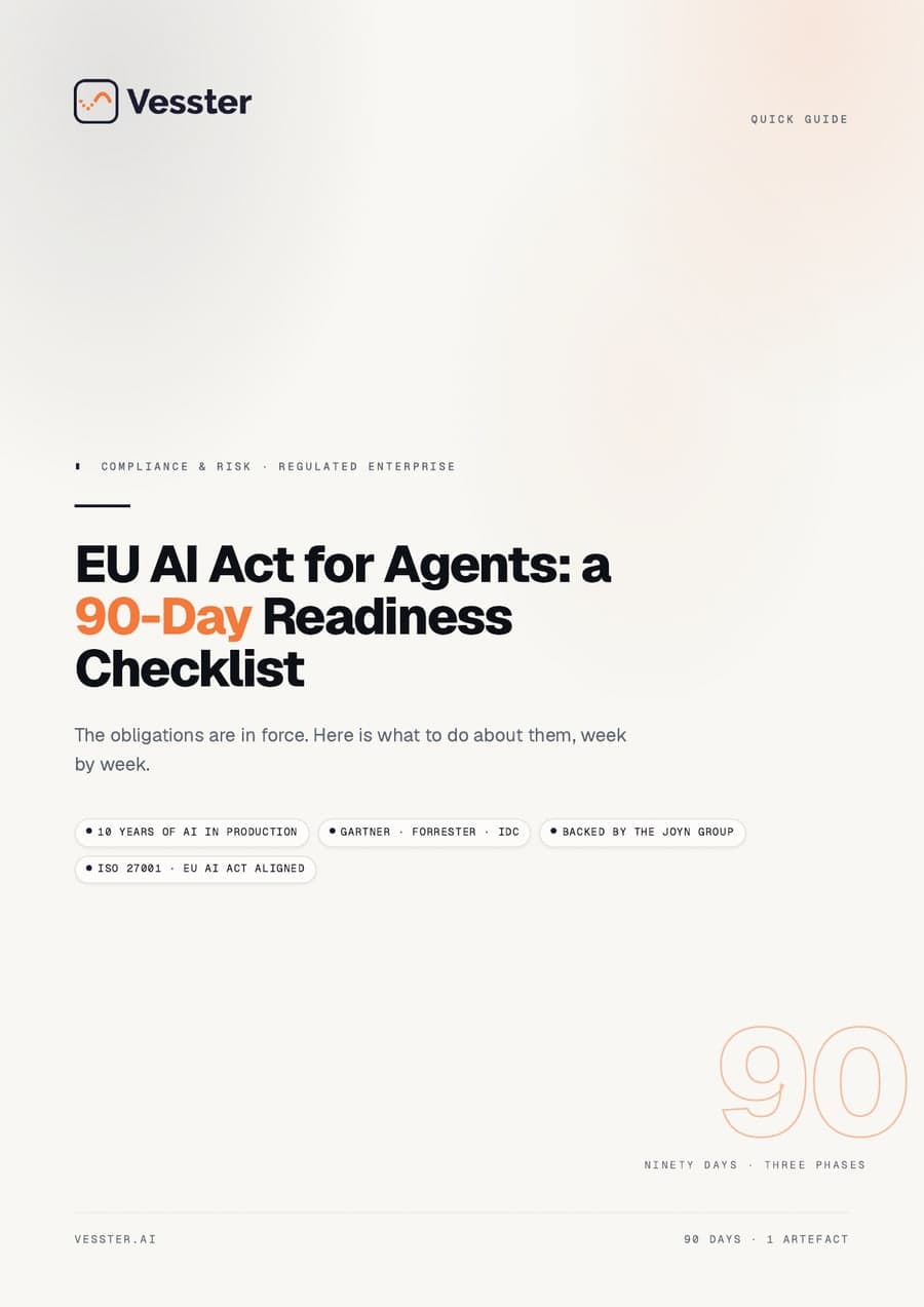 EU AI Act for Agents: a 90-Day Readiness Checklist — cover