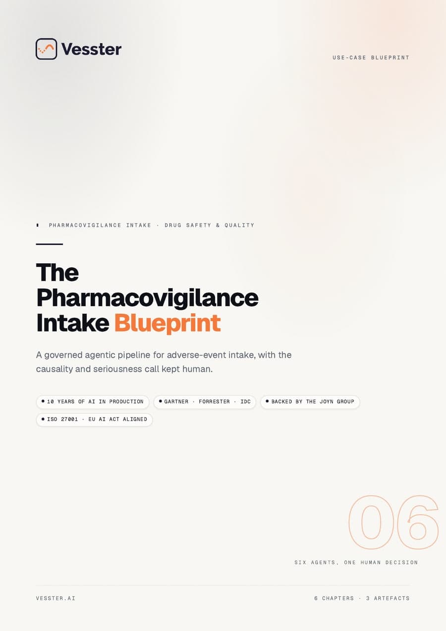 The Pharmacovigilance Intake Blueprint — cover