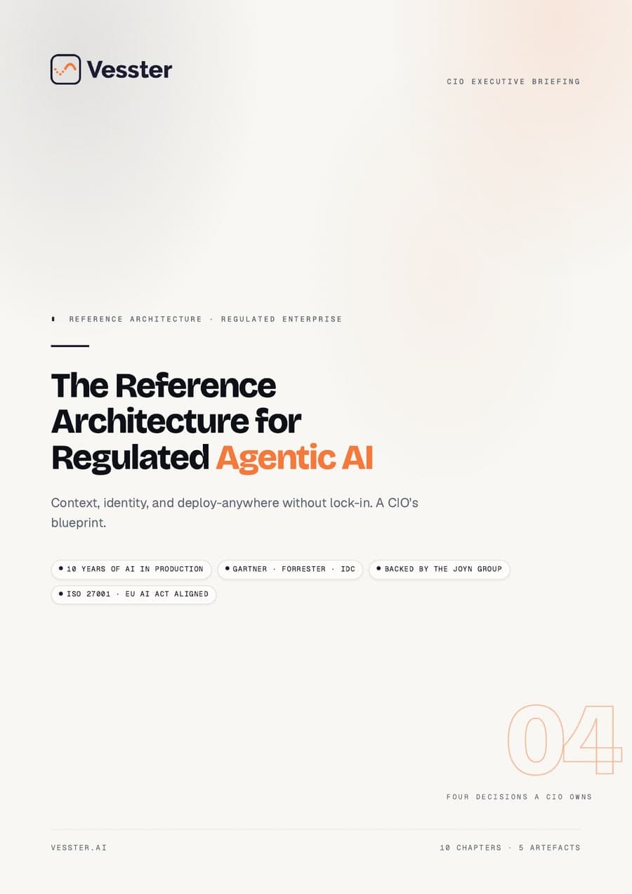 The Reference Architecture for Regulated Agentic AI — cover